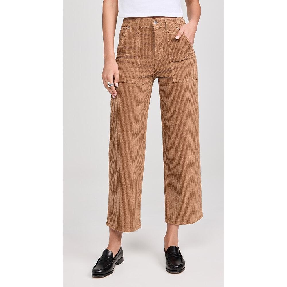 Wide Leg Corduroy Pants in Camel